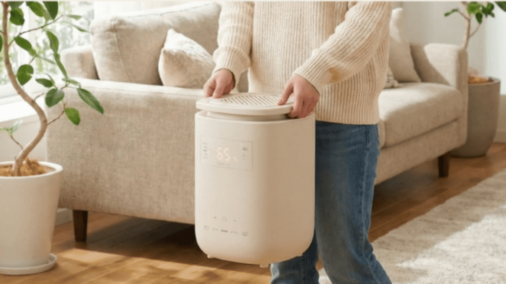 デメリット①：取っ手がないので片手で持ち運べない